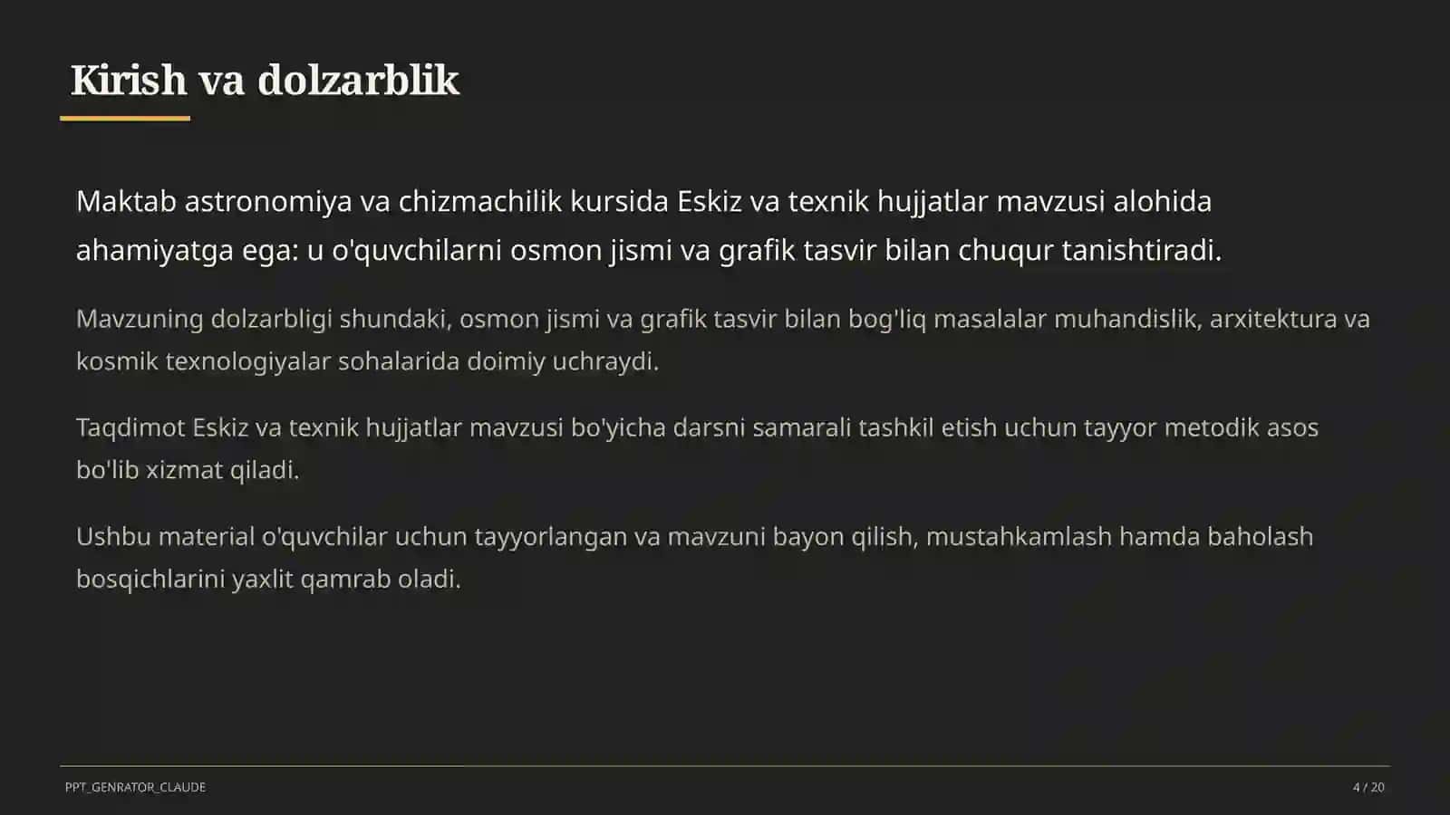 Eskiz va texnik hujjatlar (9-sinf) 4