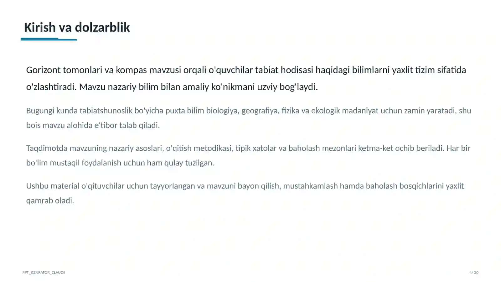 Gorizont tomonlari va kompas (3-sinf) 4