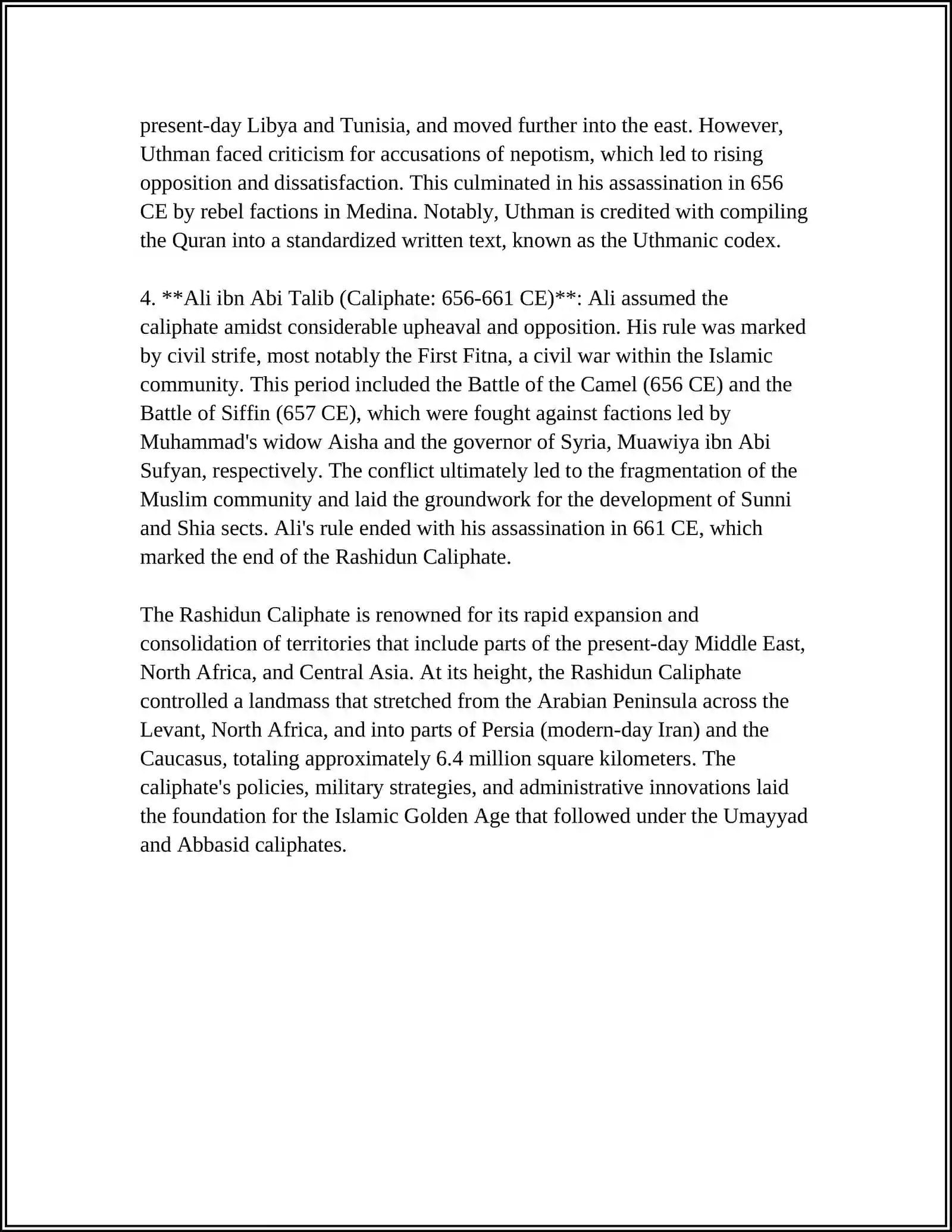 ARAB CALIPHATE 4