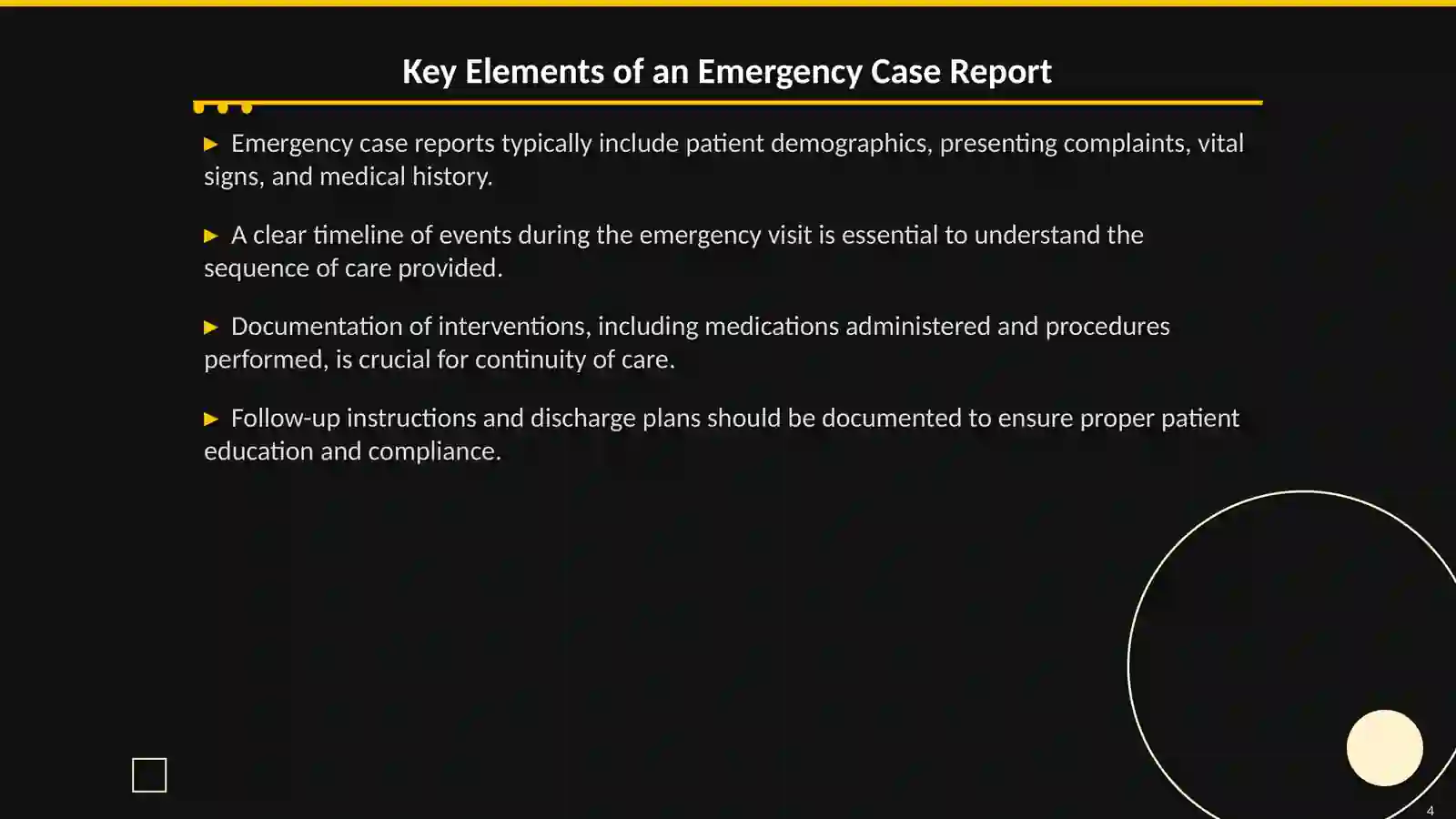 Emergency Case Reporting: A Doctor's Perspective 4