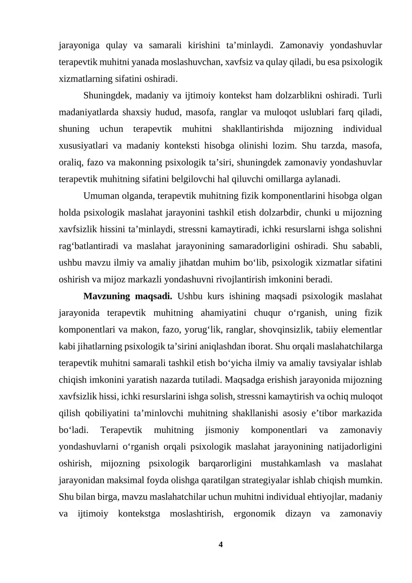 TERAPEVTIK MUHIT VA UNING FIZIK KOMPONENTLARI 4