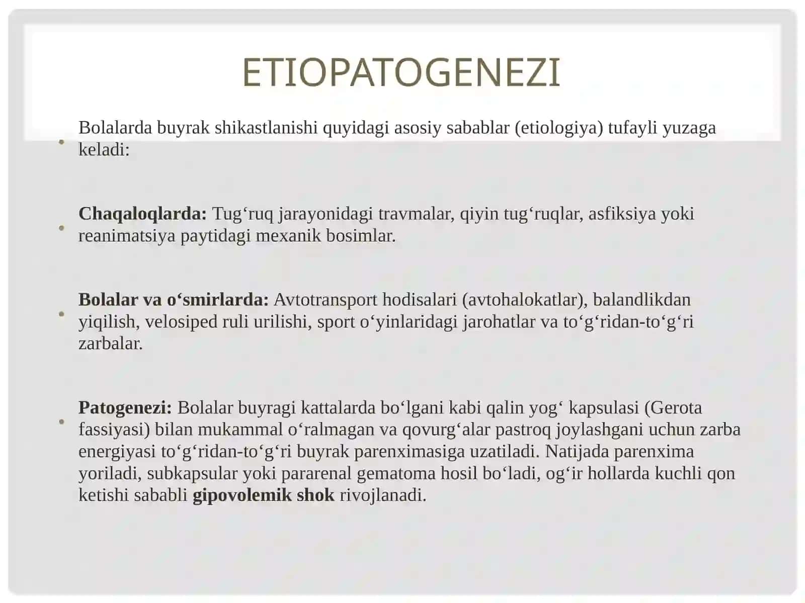 Buyrak jarohatlari 4