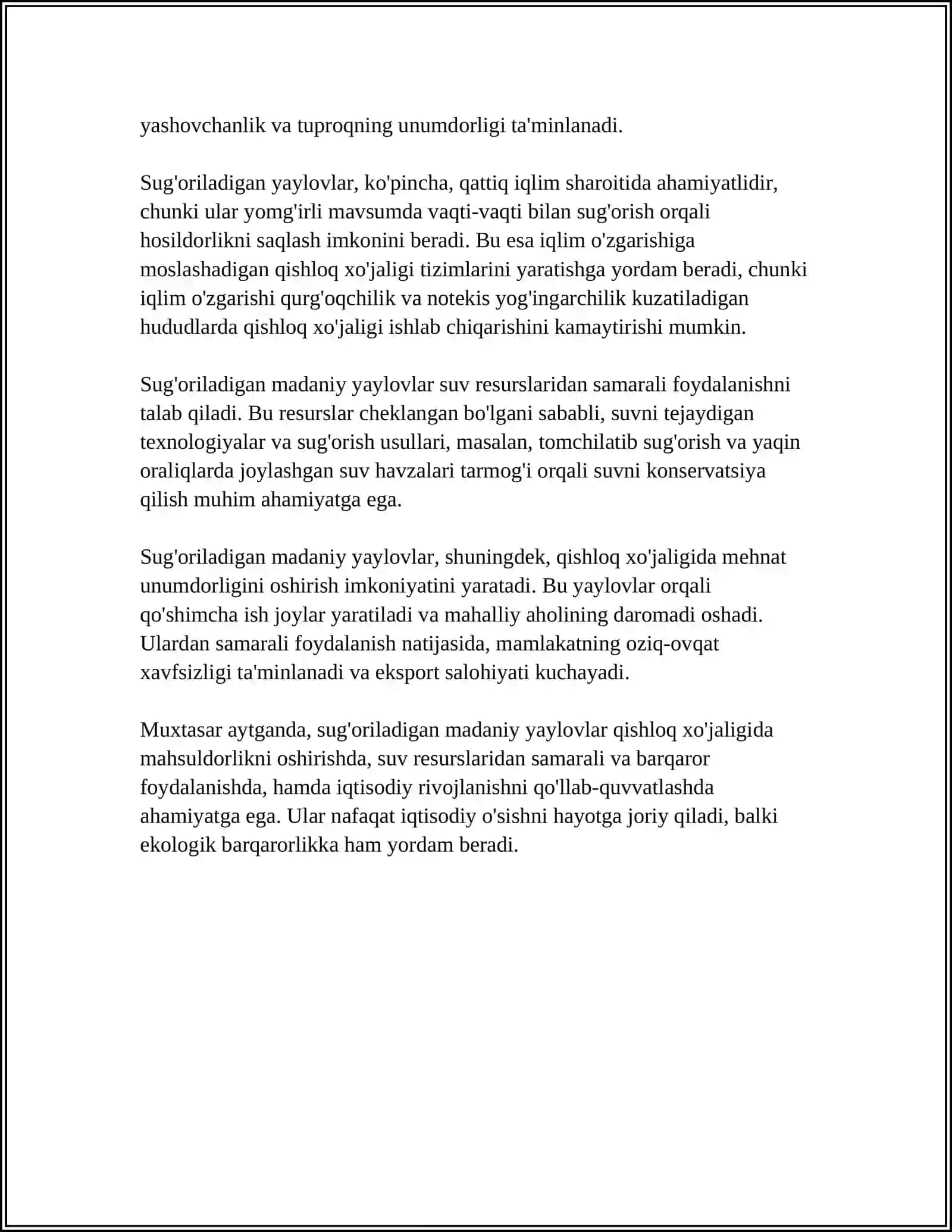 QUM VA QUMOQ TUPROQLARDA SUG'ORILADIGAN MADANIY YAYLOVLAR BARPO QILISH 4