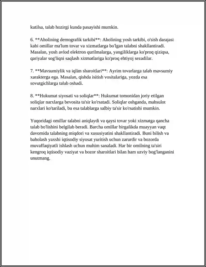 TALAB TAKLIF EHTIYOJ 4