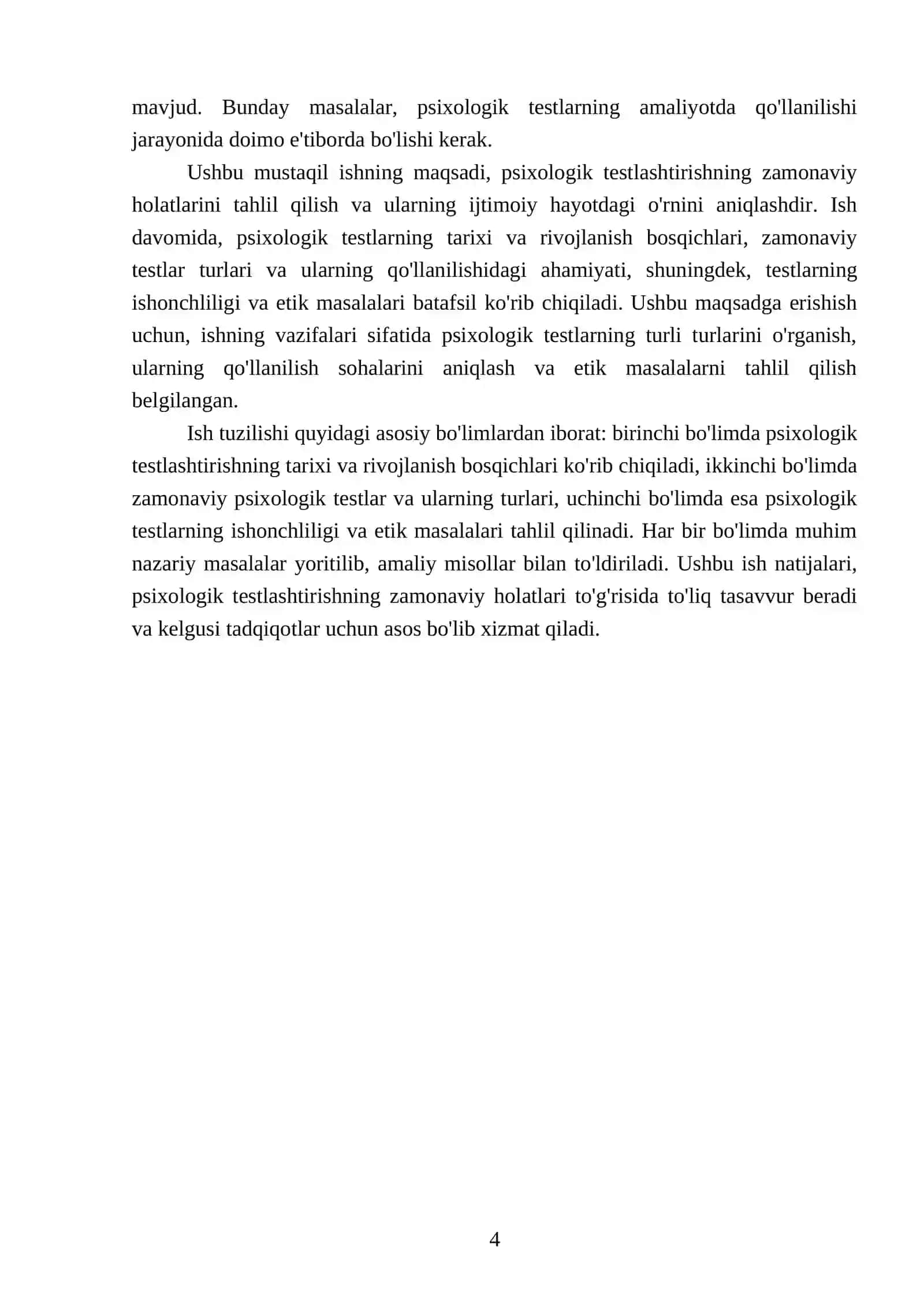 Psixologik testlashtirishning zamonaviy holatlari 4