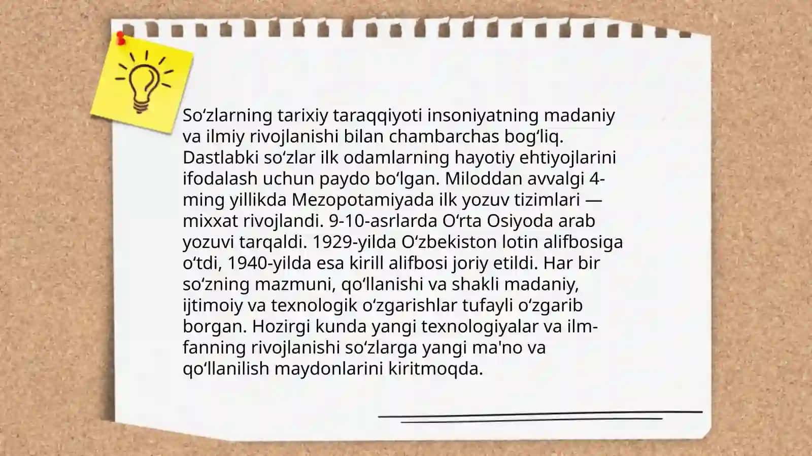 "So'z latofati" asaridagi so'zlarning asl kelib chiqishiga urg'u bergan holda taqdimot tayyorlash 4