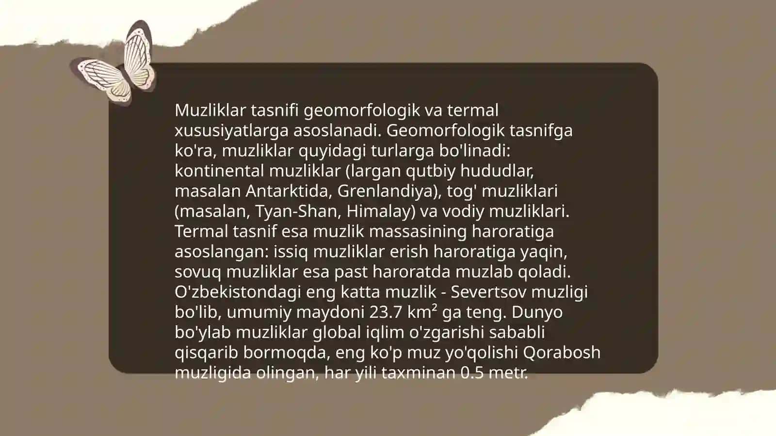Muzliklaming hosil bo lishi va ularning rejimi 4