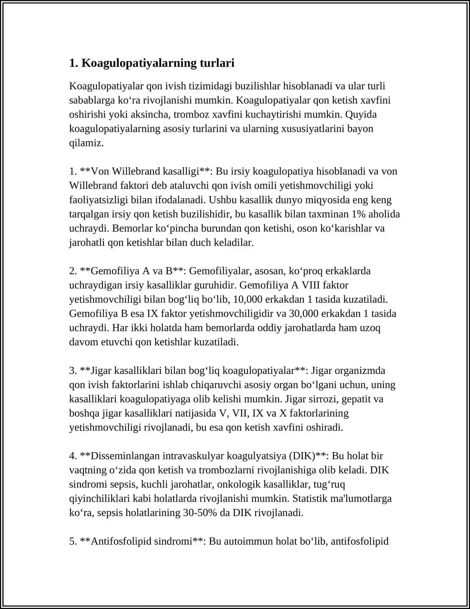 KOAGULOPATIYALAR KLINIK DIAGNOSTIKASI 4