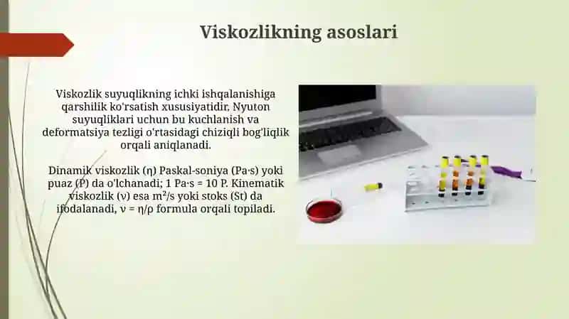 Suyuqliklar qovushqoqligini analiz qilish qurulmalarini òrganish 4
