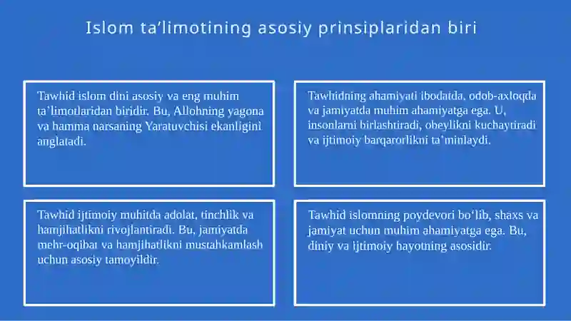 Islom dini taʼlimoti 4