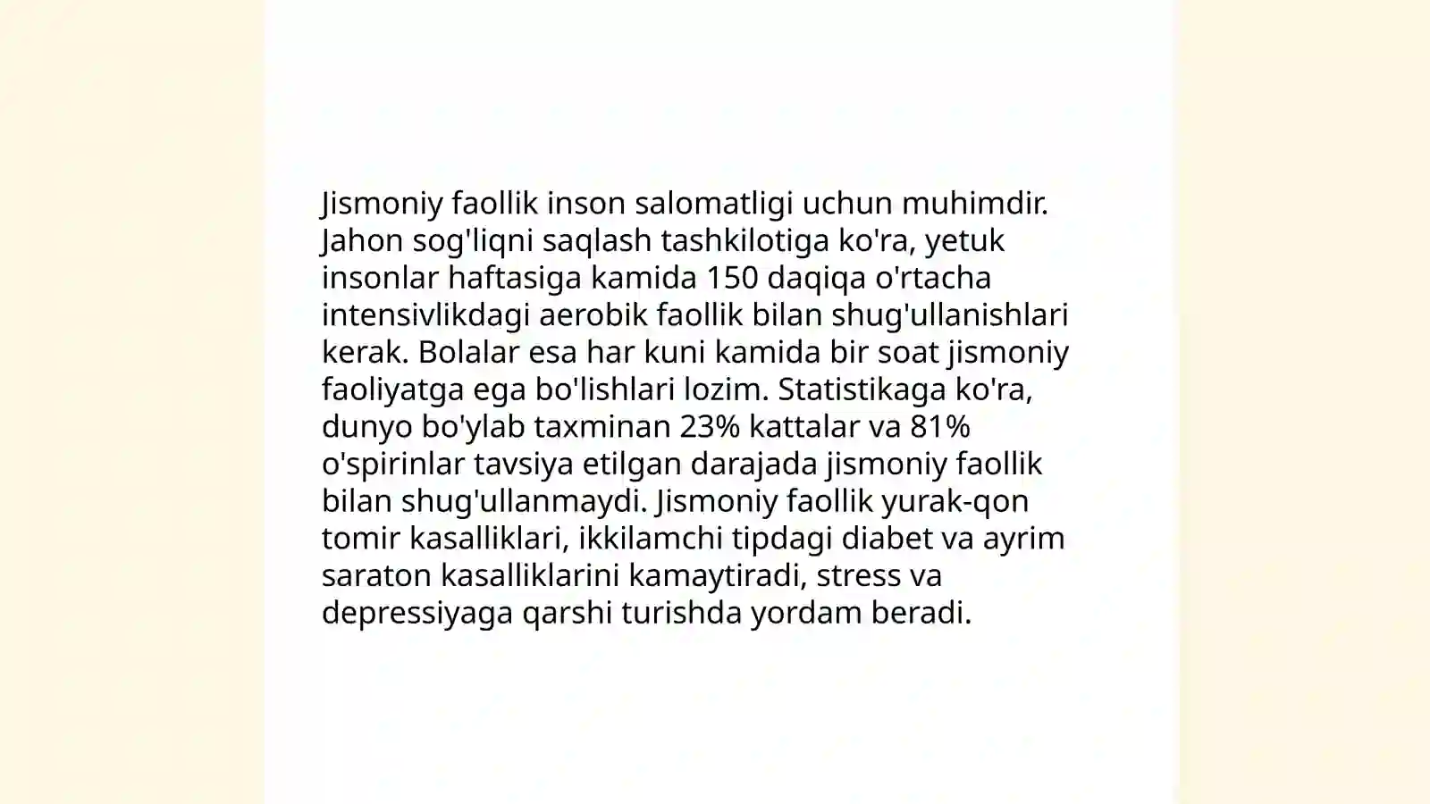 Kasallikning oldini olish usullari 4