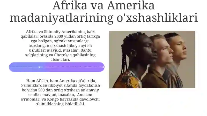 Afrika xalqlari va Amerika xalqlari 4