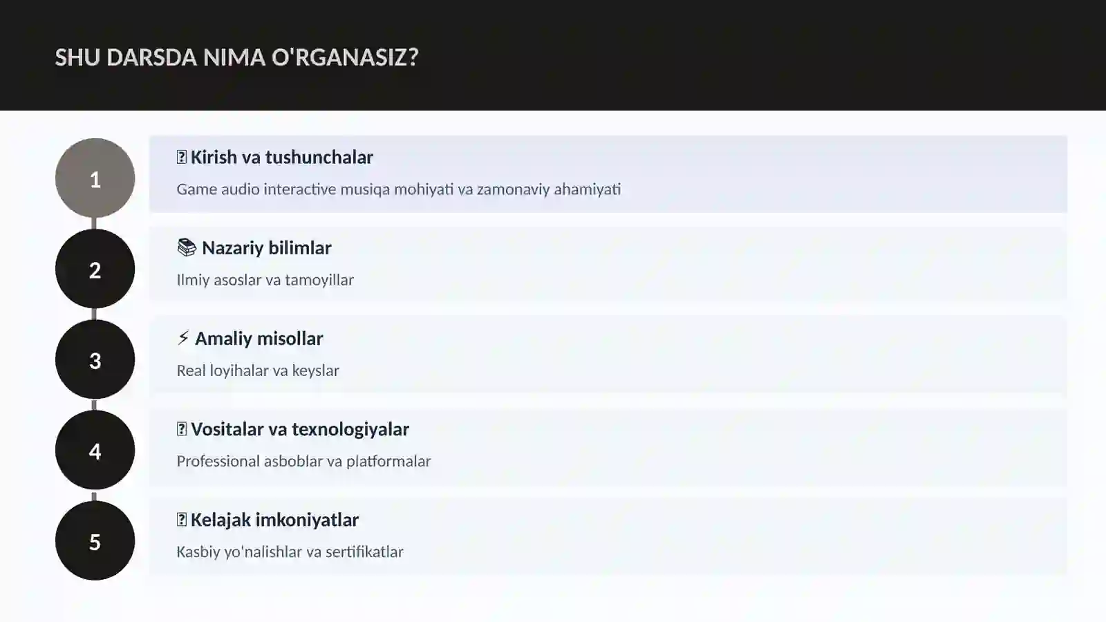 Game audio interactive musiqa 4