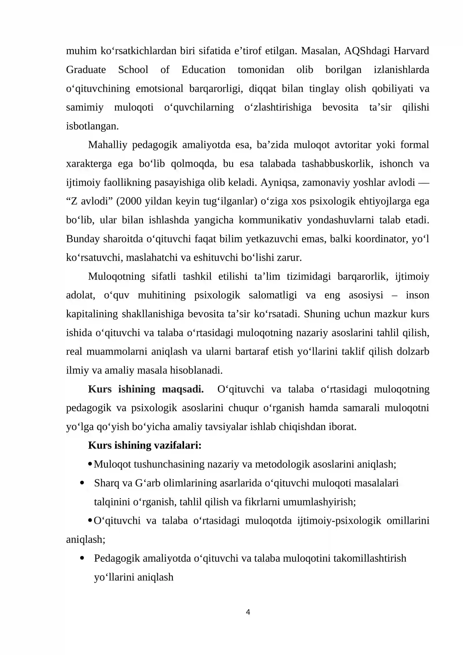 O‘qituvchi va talaba o‘rtasidagi muloqotning nazariy asoslari 4