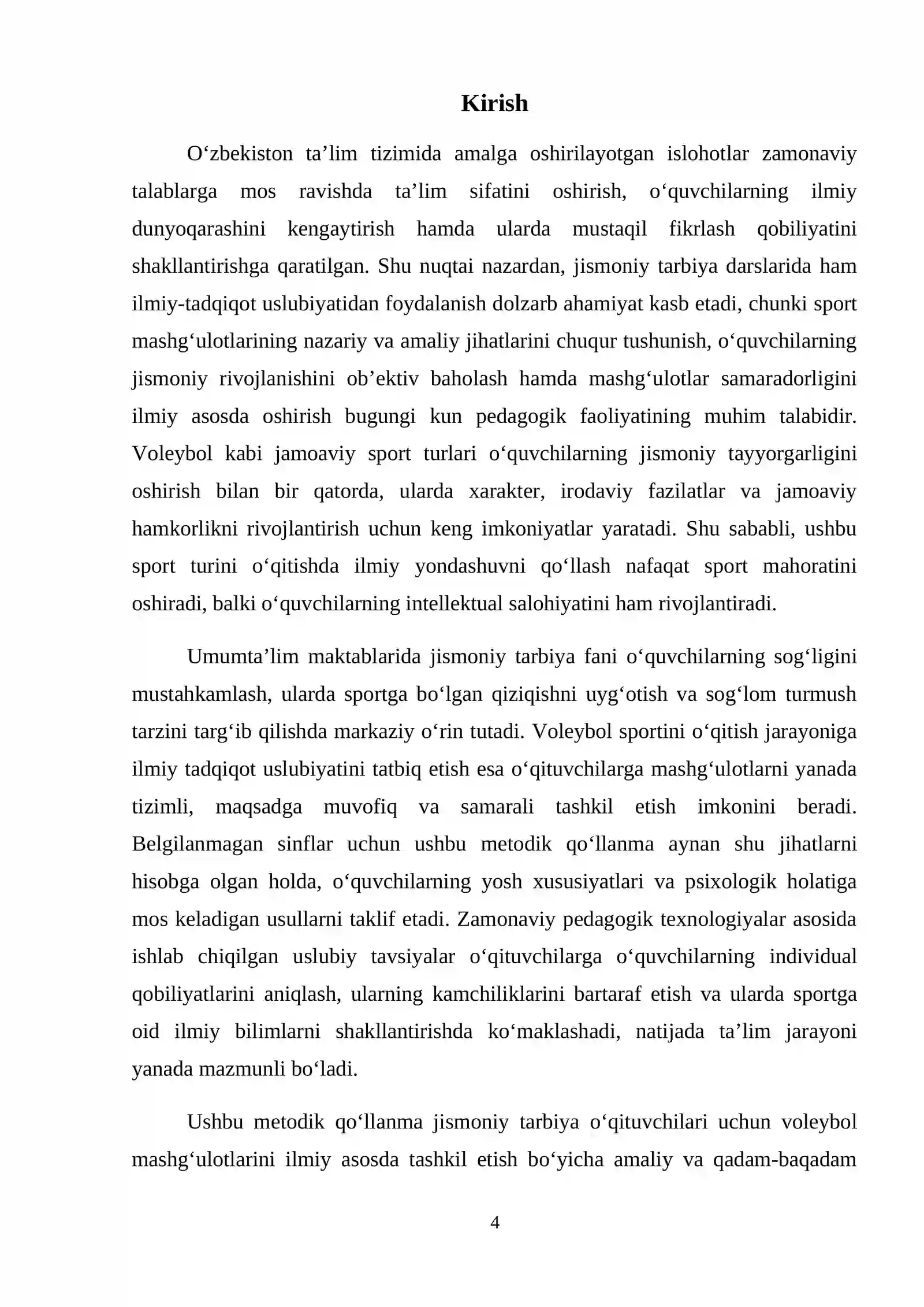 Tanlangan sportda ilmiy tadqiqot uslubiyati voleybol 4