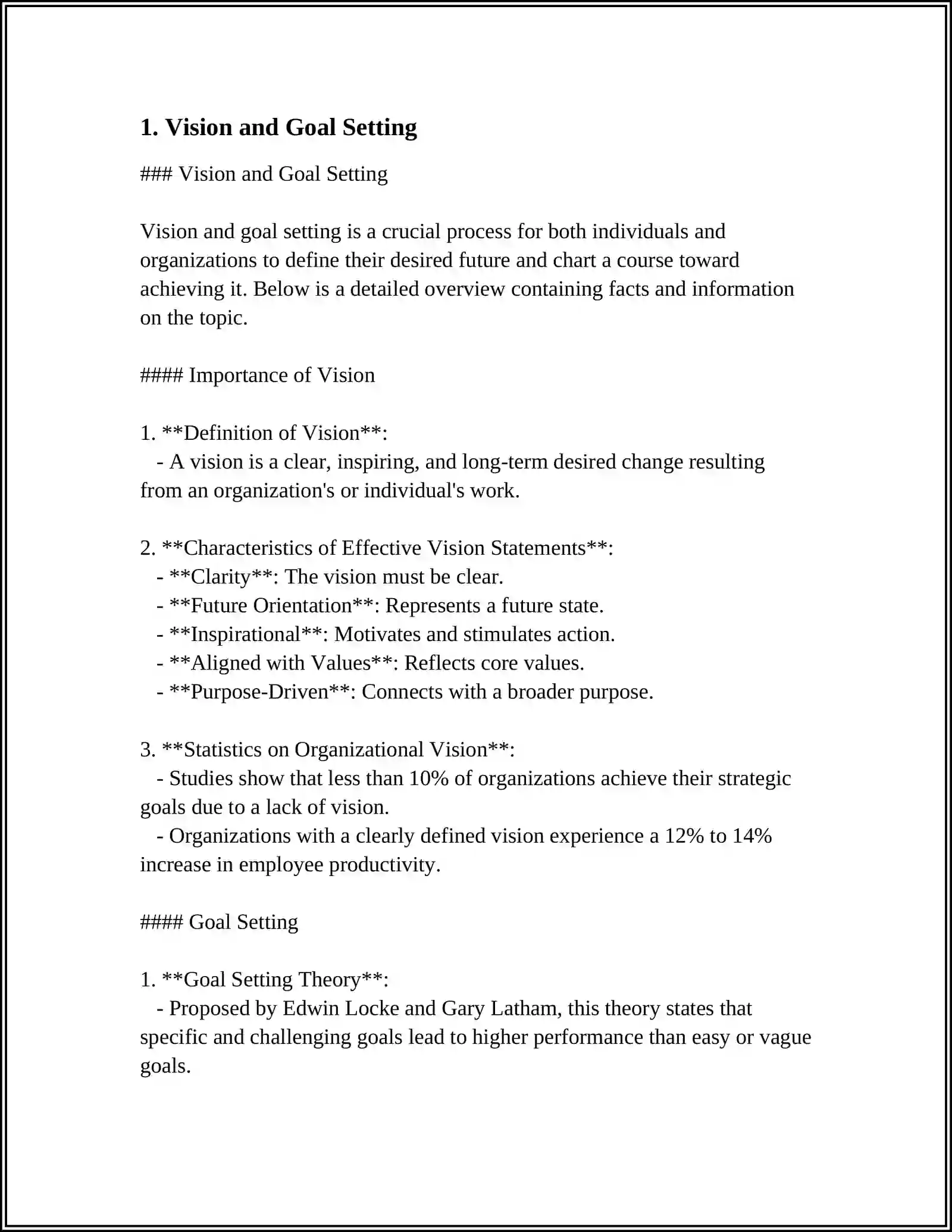 Vision and Goal Setting 4