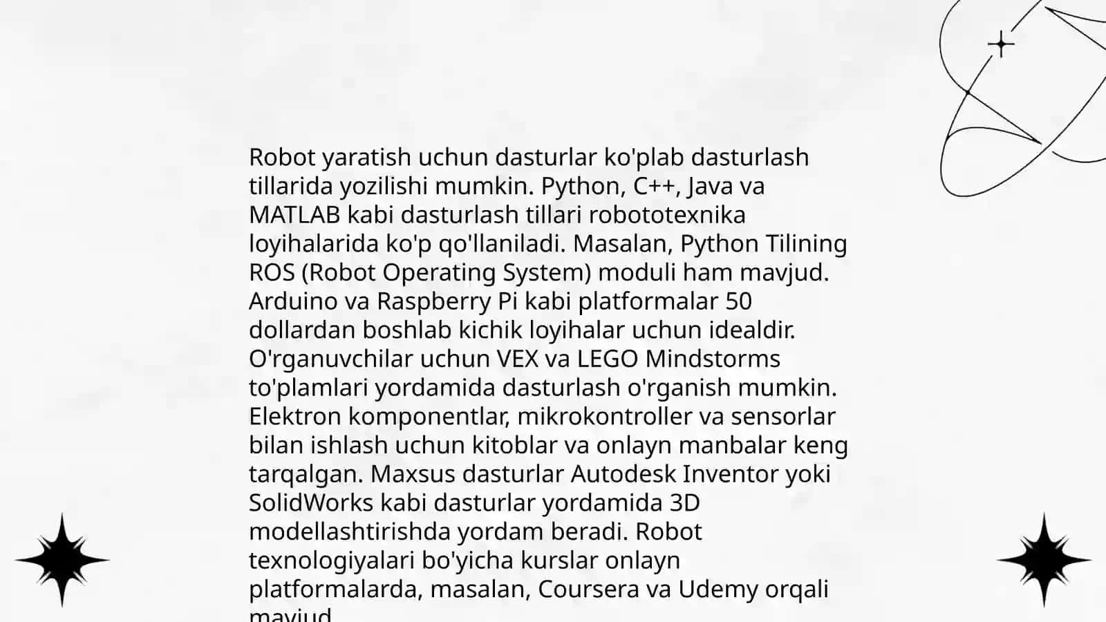 Boshlang'ich ta'limda robot yasash texnologiyasini o'rgatish 4
