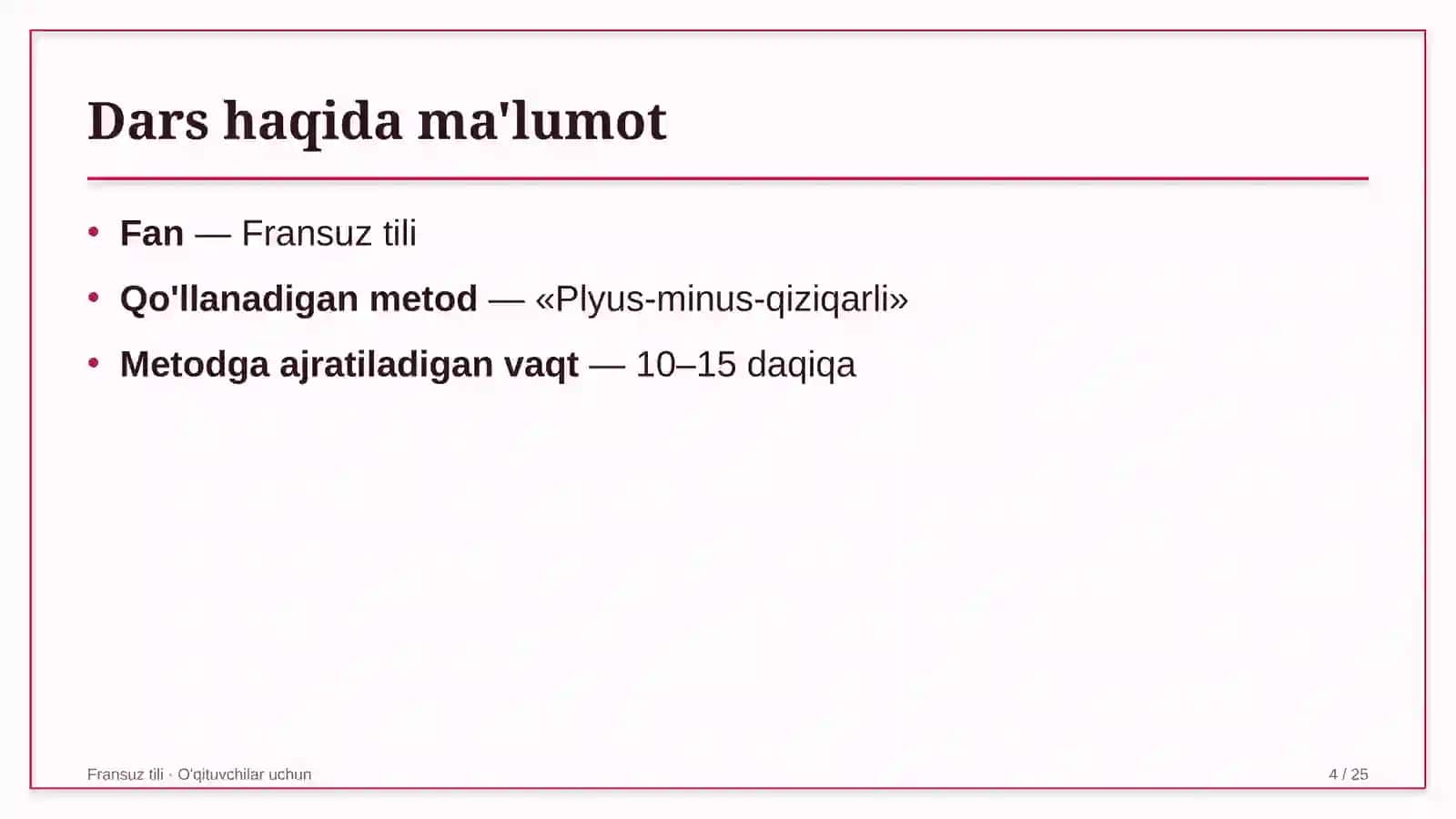 fransuz tili darslarida plyus minus qiziqarli metodidan foydalanish 7125 4
