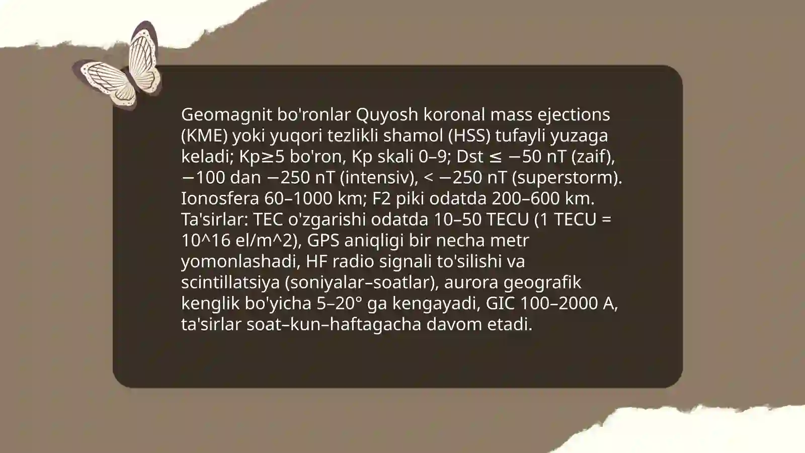 Kosmik elektromagnetizm: yer atmosferasidagi ta'sir 4