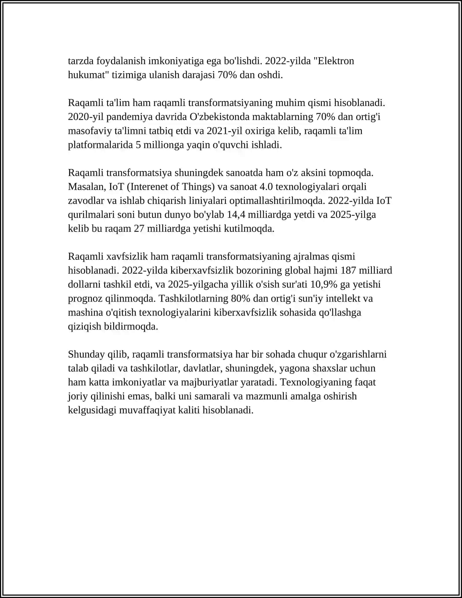 RESPUBLIKA KOMMUNIKATSION VA AXBOROT BOZORLARINI SHAKLLANTIRISH MUAMMOLARI 4