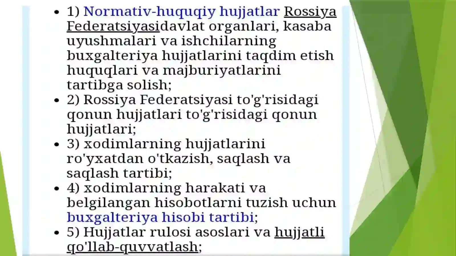 Urganch Davlat Universiteti Kimyoviy texnologiyalar fakulteti 203-otguru h talabasi Abdusheripov Temurning O’zbek tilining sohada qo’llanilishi fanidan tayyorlagan mustaqilishi 4