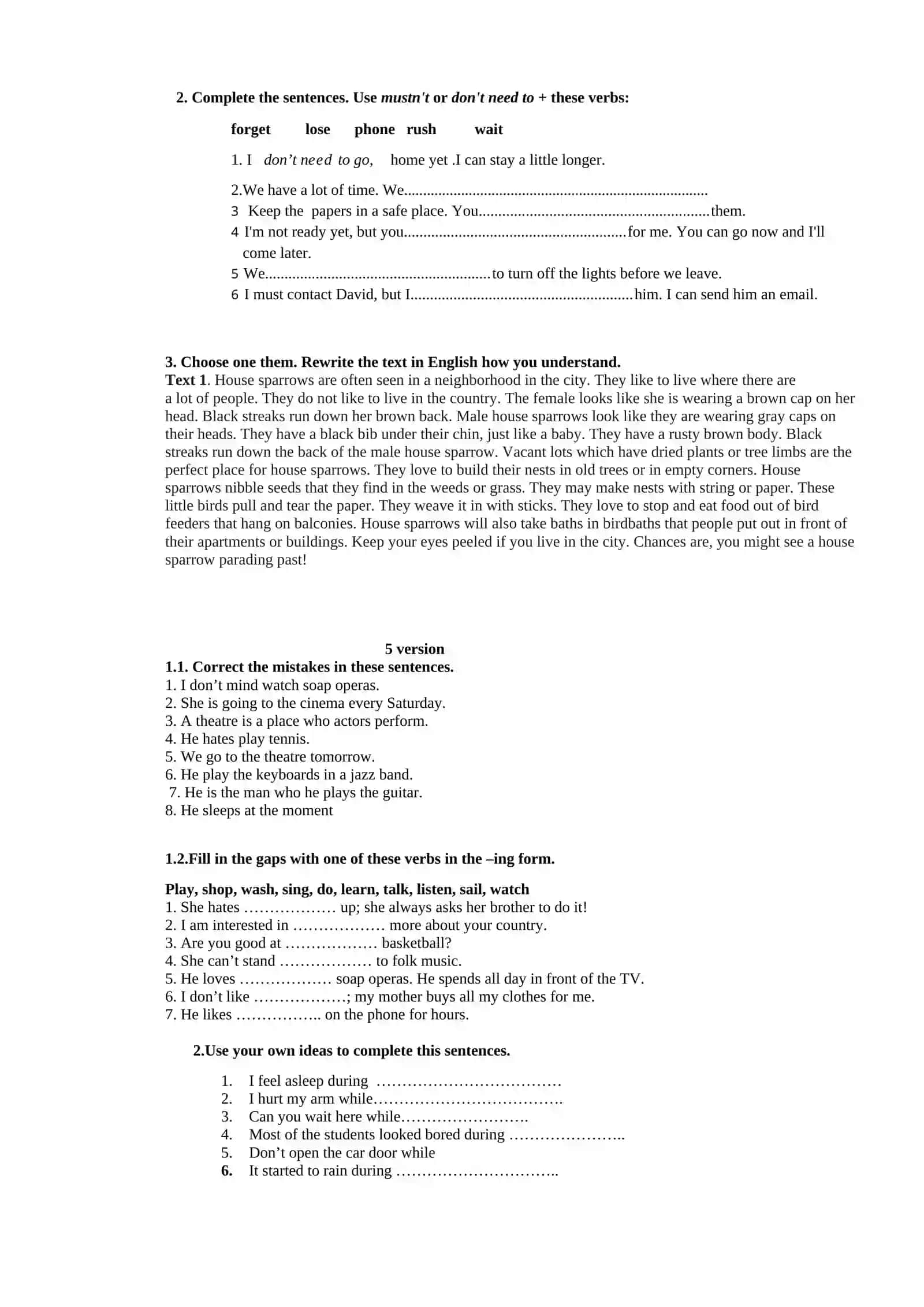 NAMANGAN VILOYATI YURIDIK TEXNIKUMI 1-KURS (SIRTQI) TALABALAR UCHUN INGLIZ TILI FANIDAN YILLIK YAKUNIY NAZORAT SAVOLLARI 4