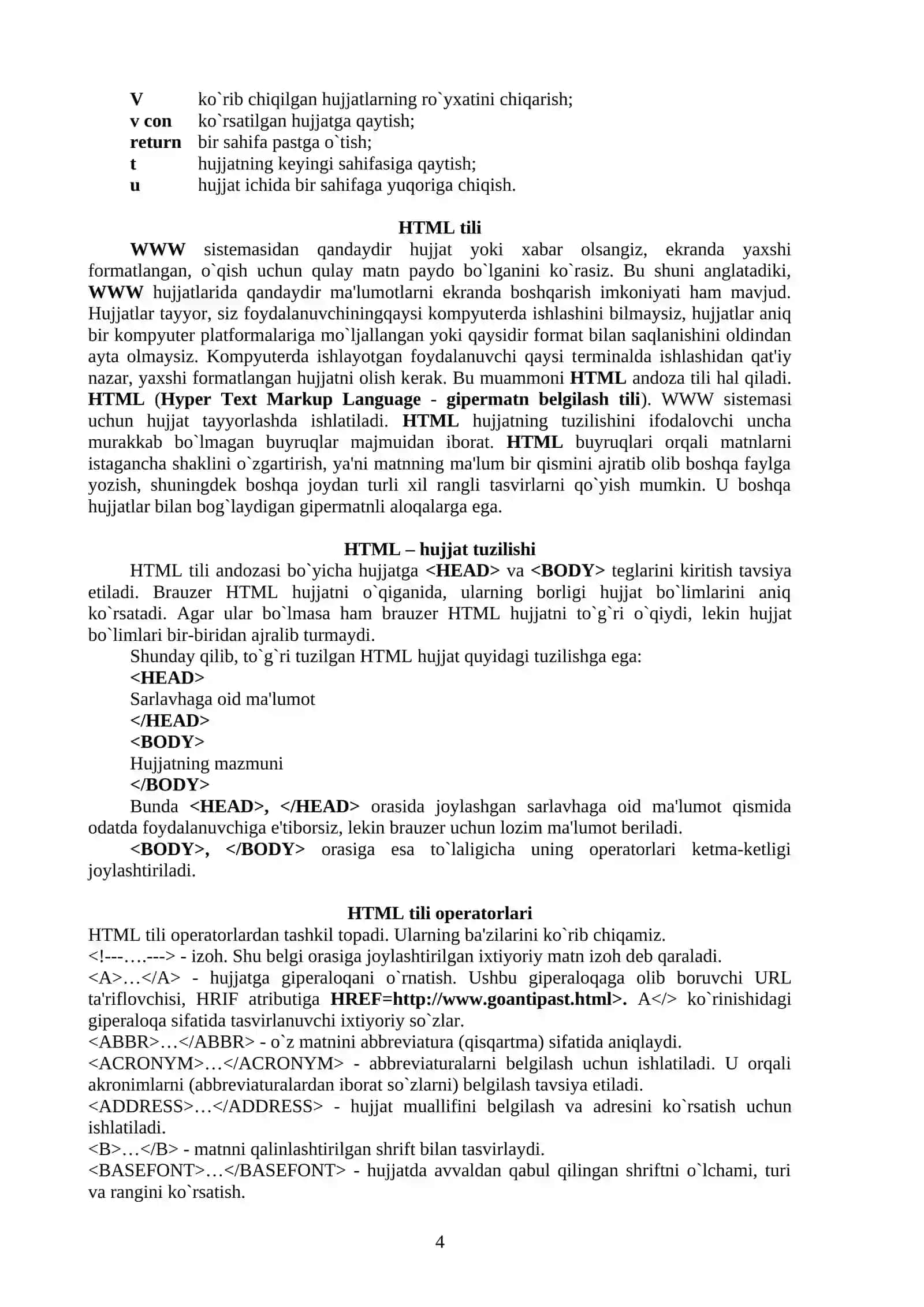 WWW - Internet ning ommabop xizmat turi 4