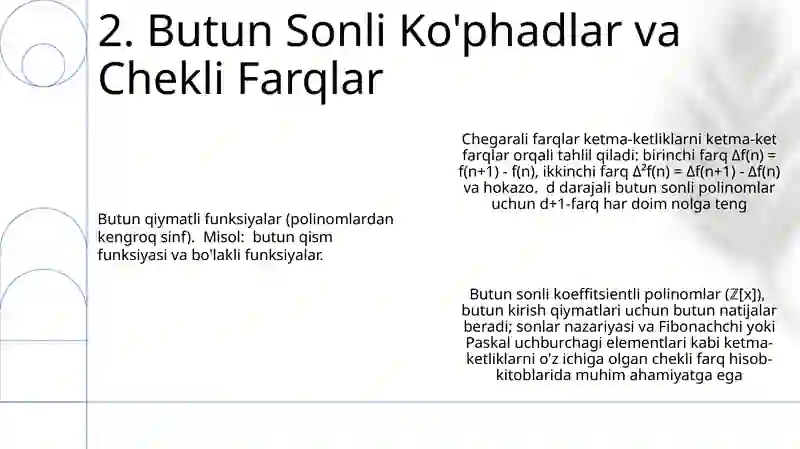 Butun qiymatli funksiyalar 4