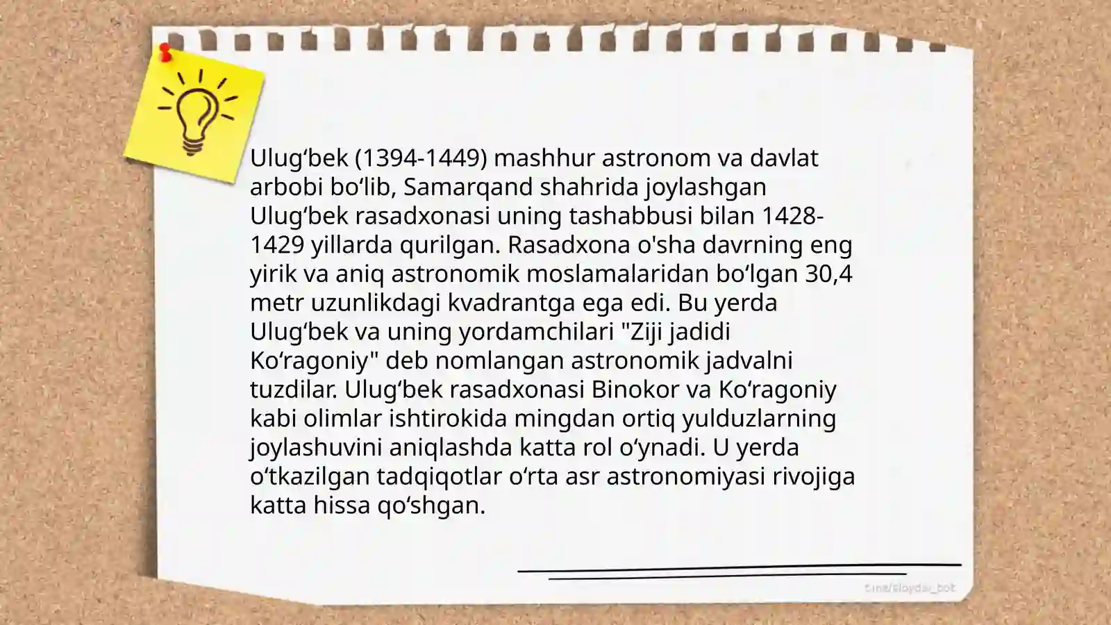 Mirzo Ulugʻbekning hayoti 4