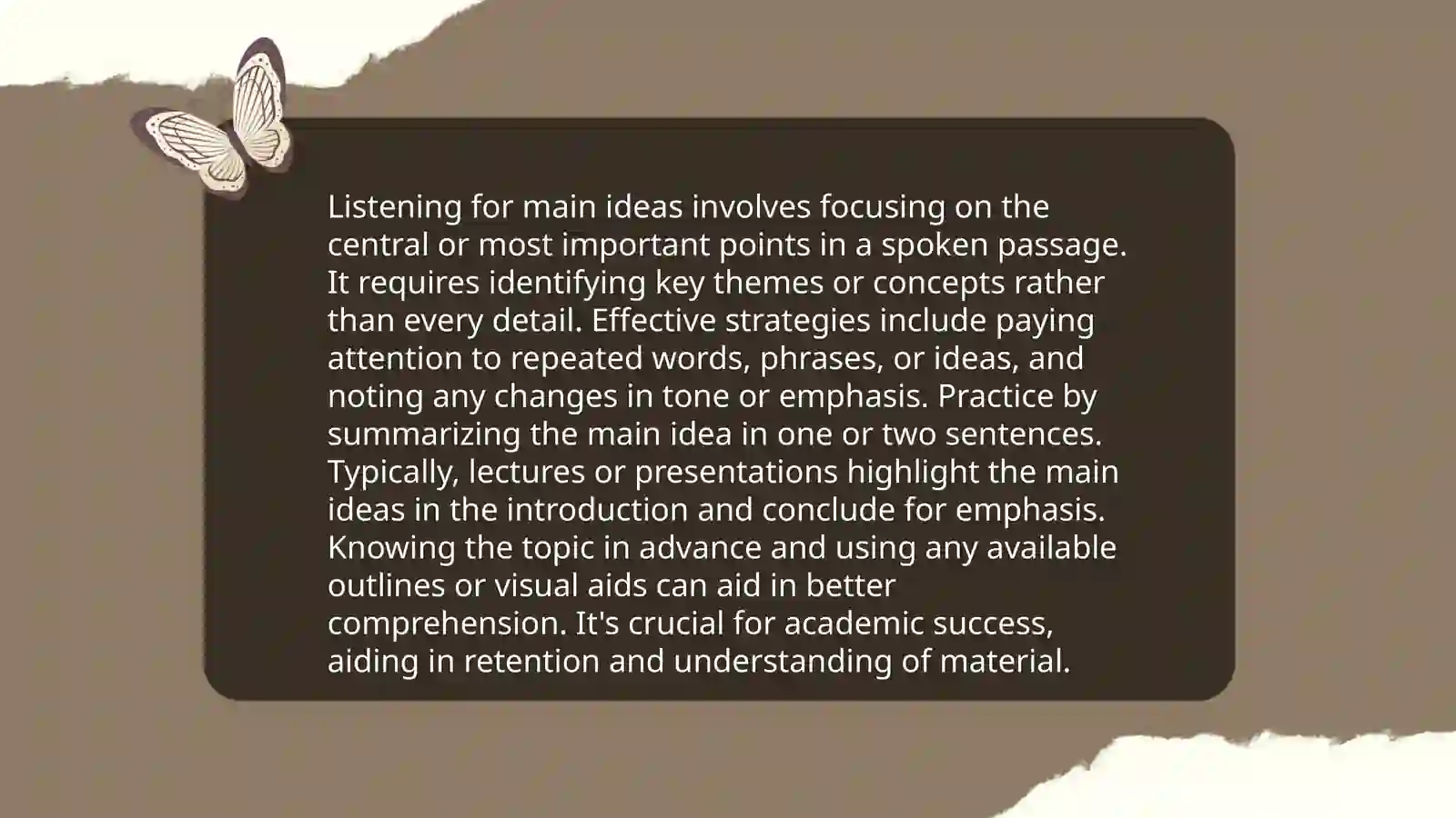 Listening strategy 4