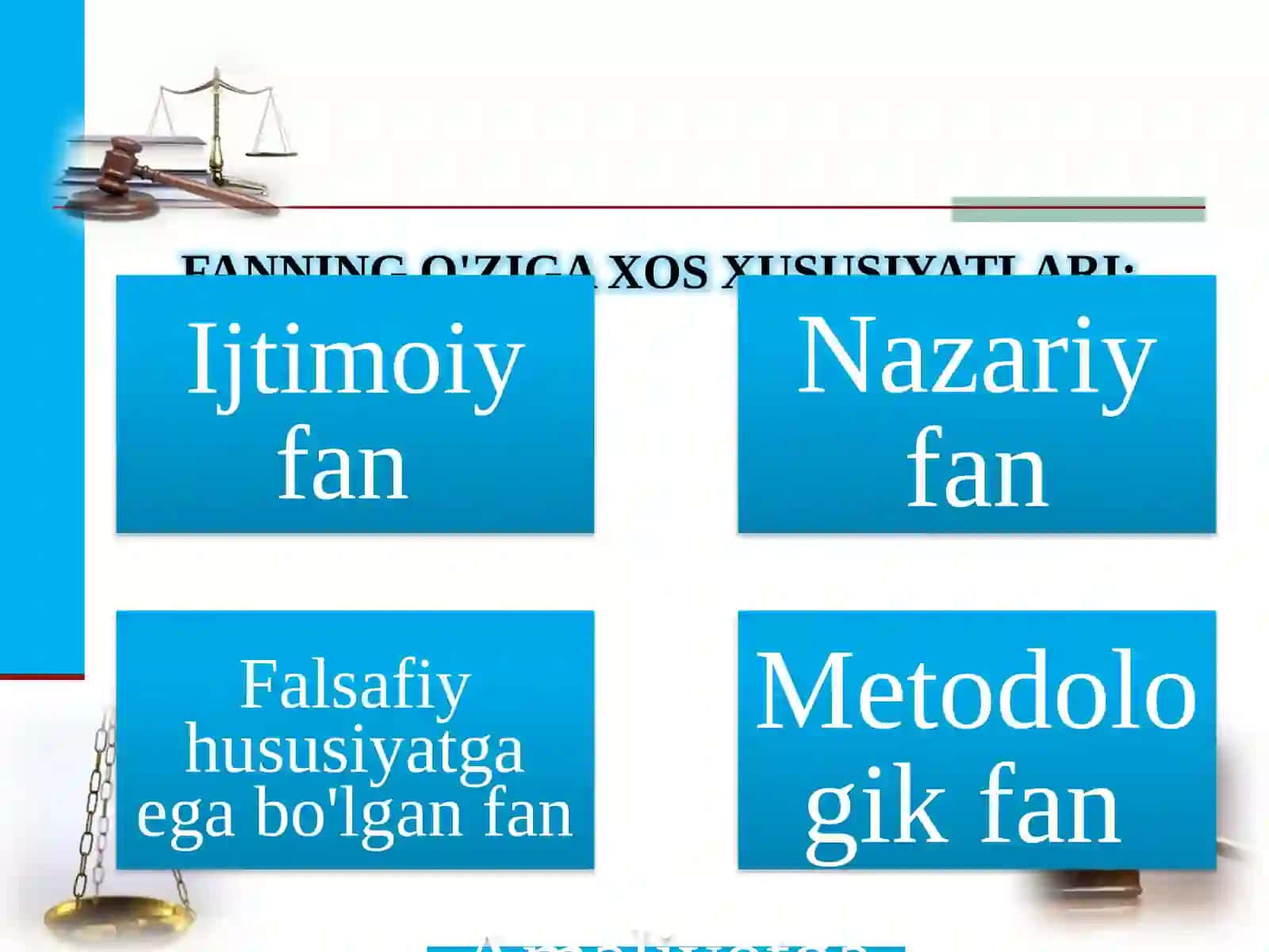 Davlat va huquq nazariyasi g'oi 4