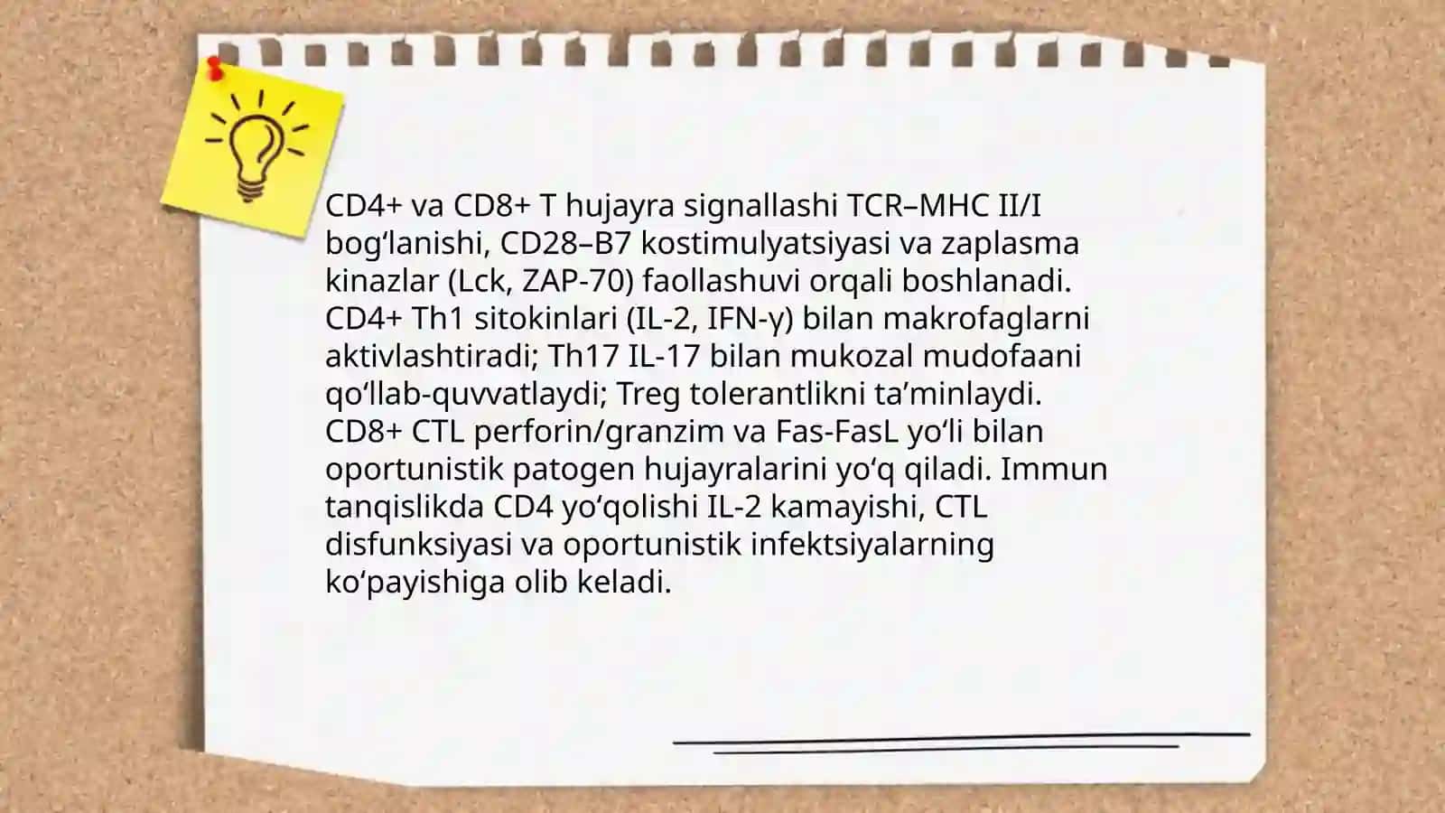 Immun tanqisliklarda opportunistik infeksiyalar boshqarilishining molekulyar mexanizmi 4