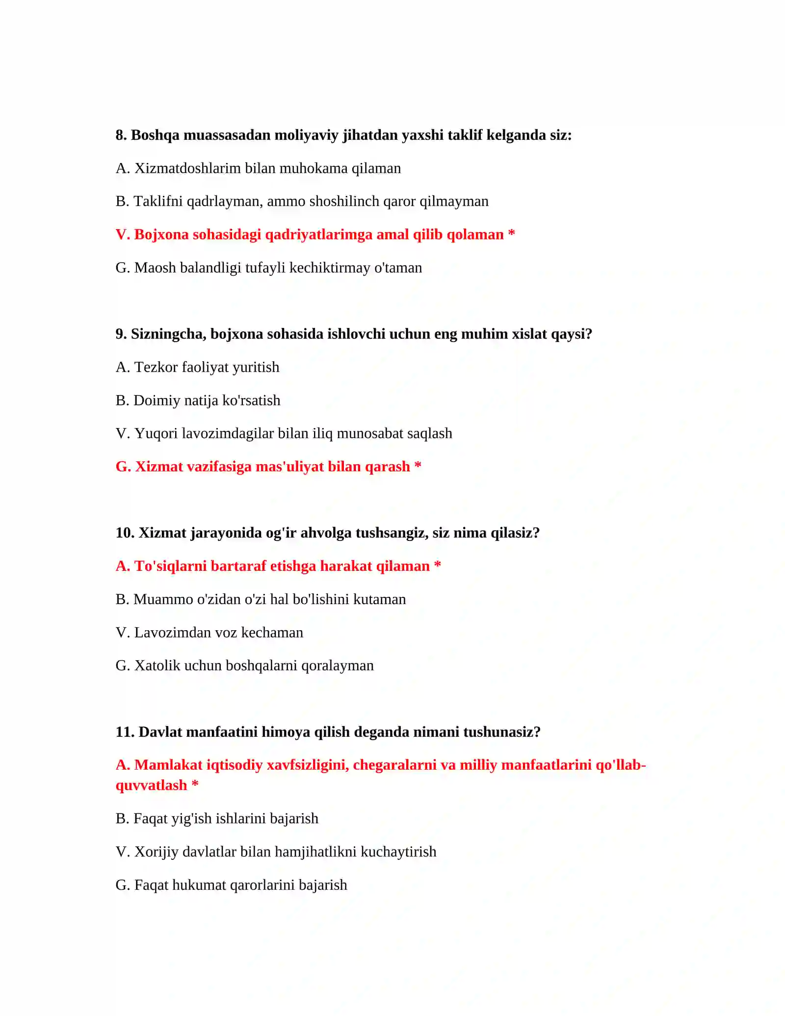 Bojxona test savollarini yuklab olish 4