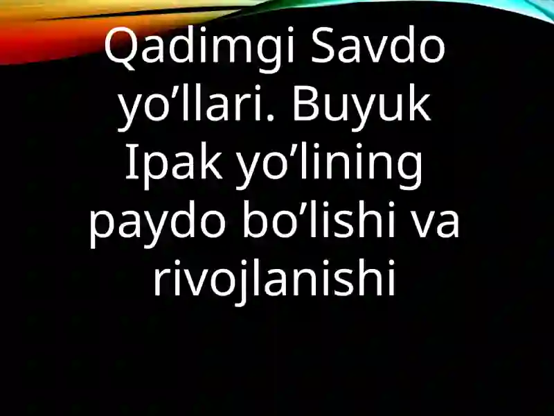 O’ZBEKISTON TARIXI 4