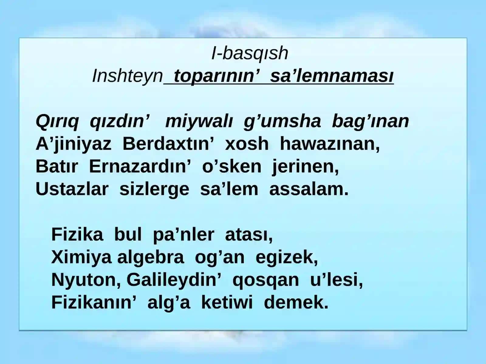 Fizikadan bilim sınap ko'r 4