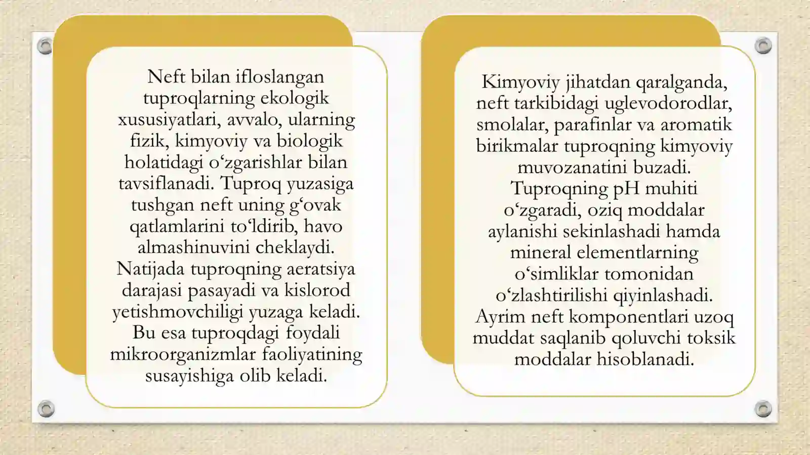 Neft va neft mahsulotlari bilan ifloslangan tuproqlarni bioremediatsiya qilish 4