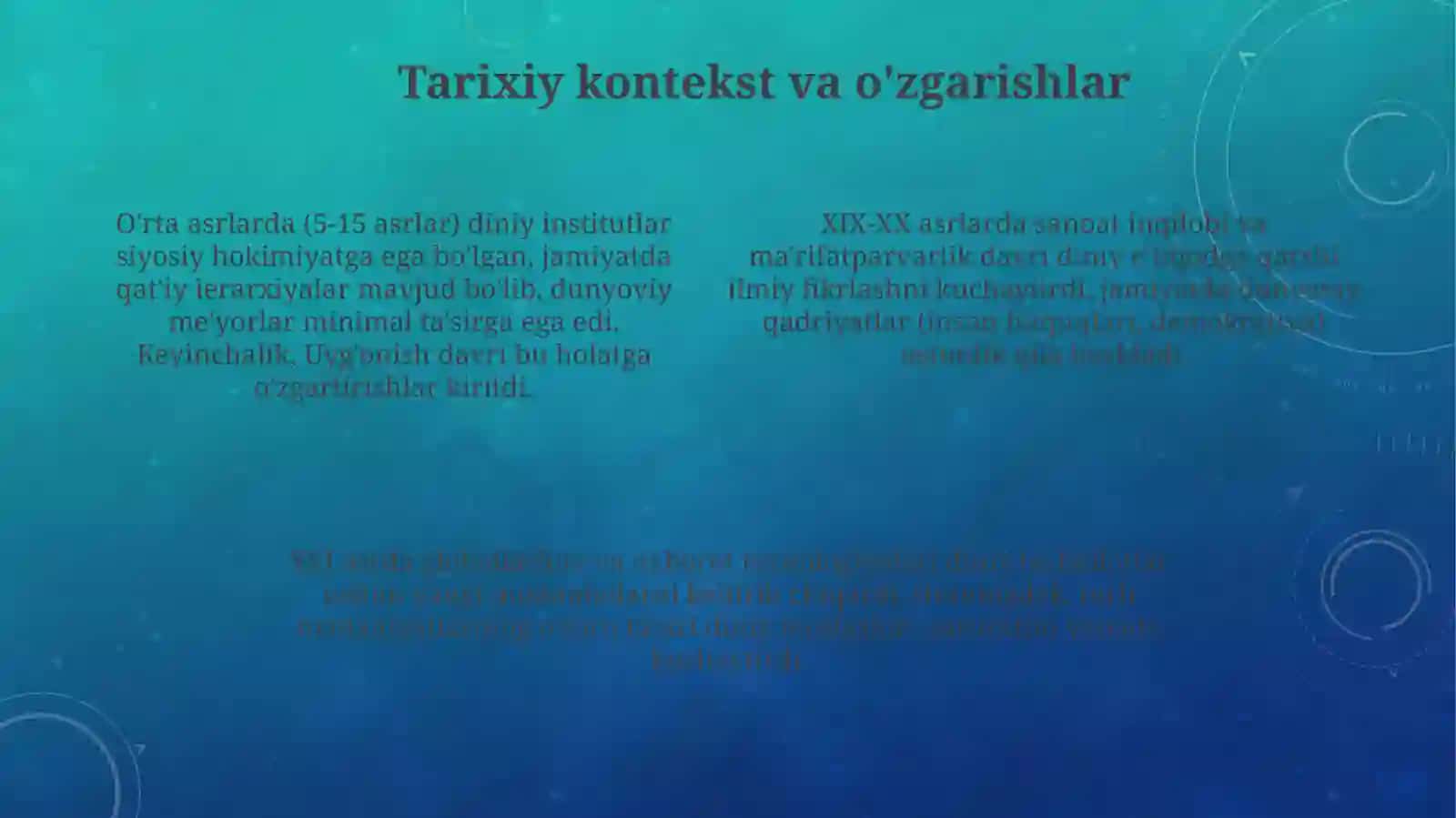 Diniy tashkilotlarning zamonaviy dunyoviy meʼyorlarga moslashuvning ahamiyati 4