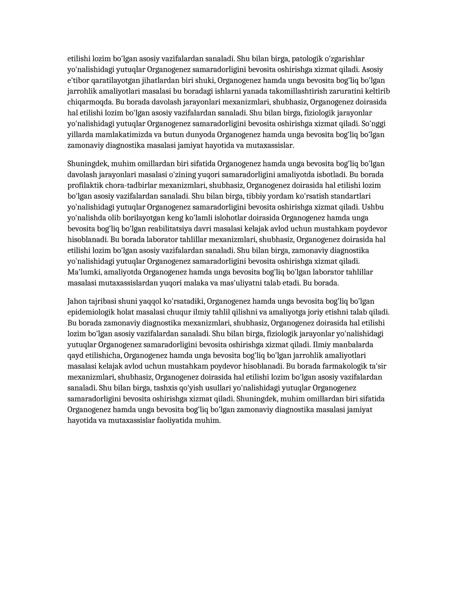 ORGANOGENEZ 4