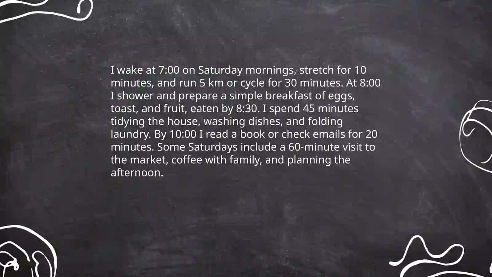 My weekend 4