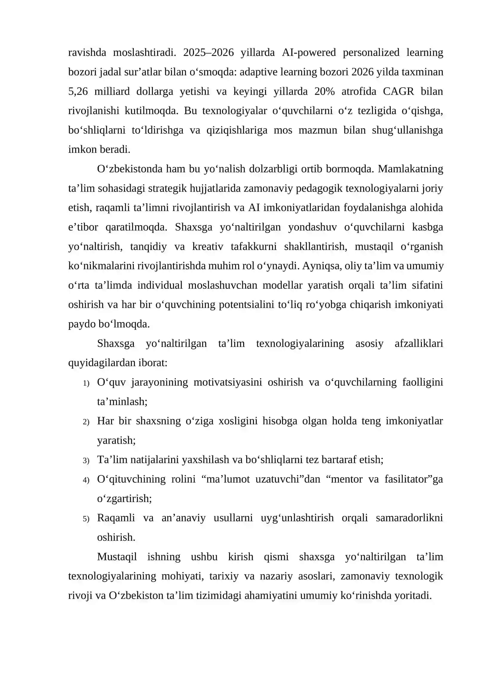 Shaxsga yo‘naltirilgan ta’lim texnologiyalari 4