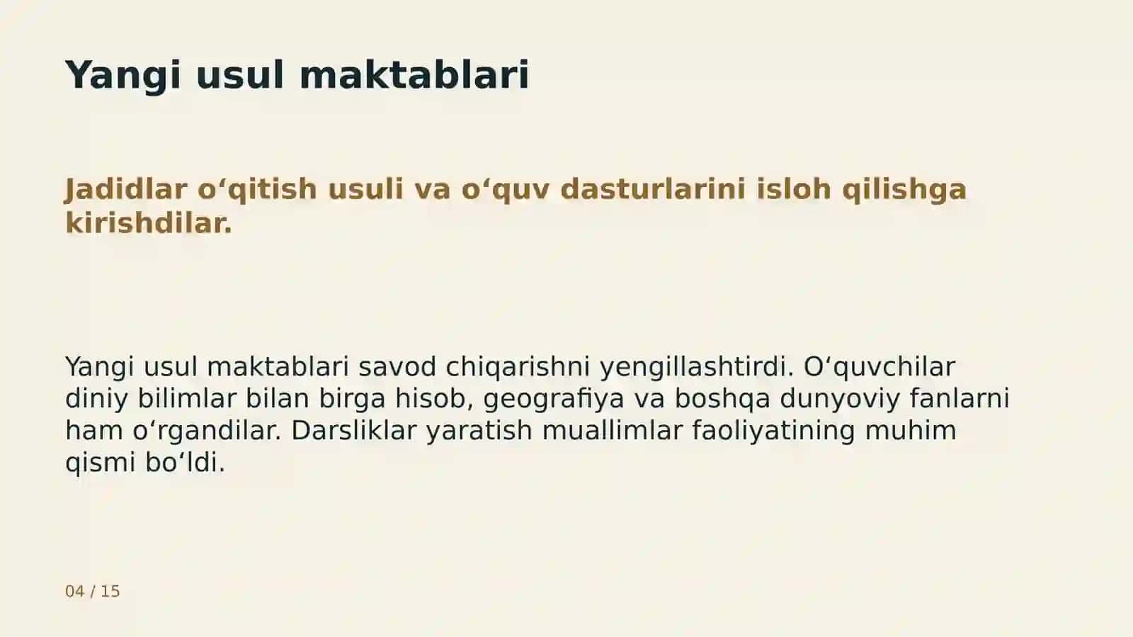 Jadidlar: ilm, ma’rifat va taraqqiyot uchun kurash 4