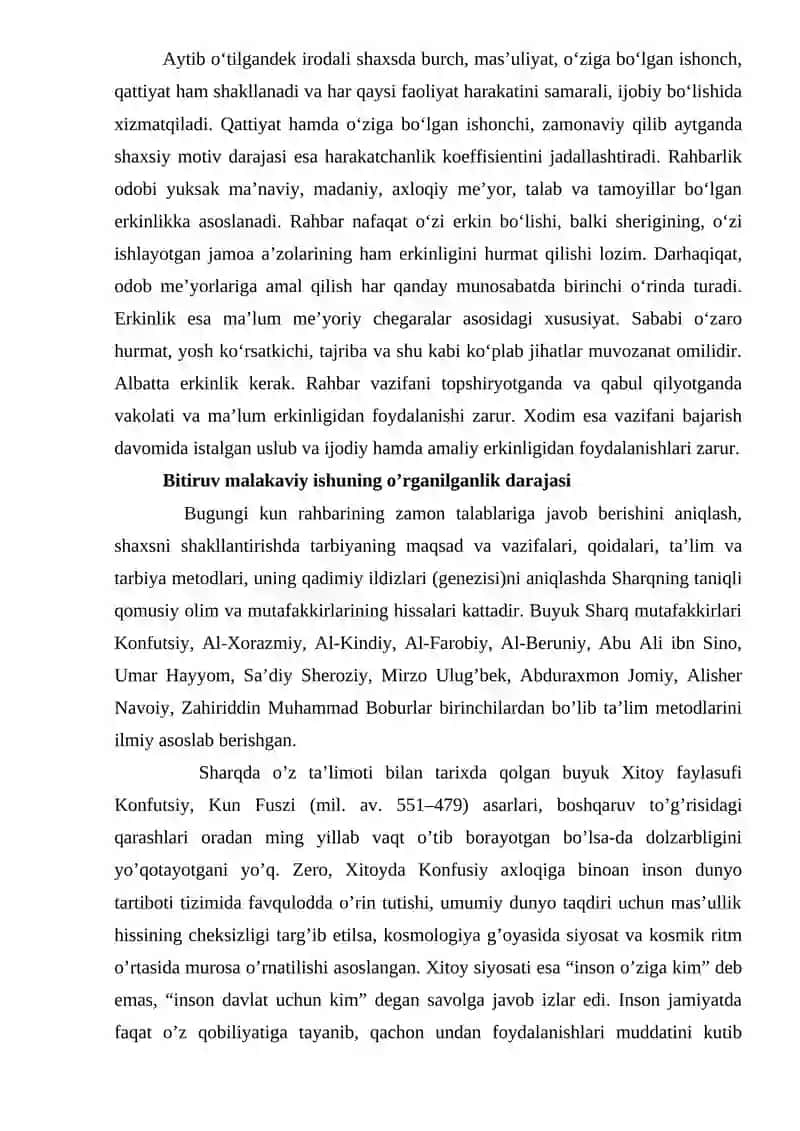Ta’lim Muassasalarida Rahbarga Xos Sifatların Ekperimental O’rganish 4