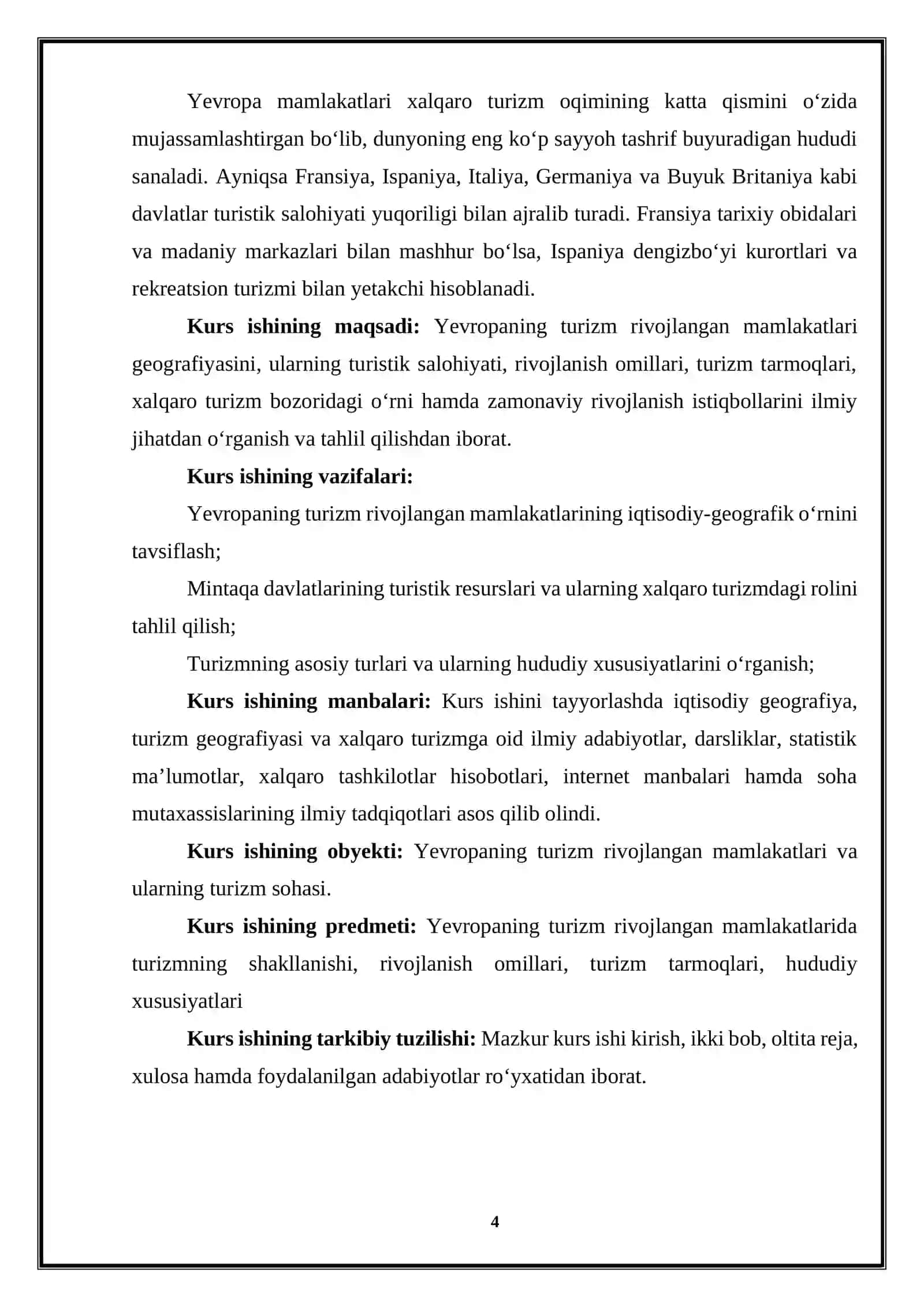 Yevropaning turizm rivojlangan mamlakatlari geografiyasi 4