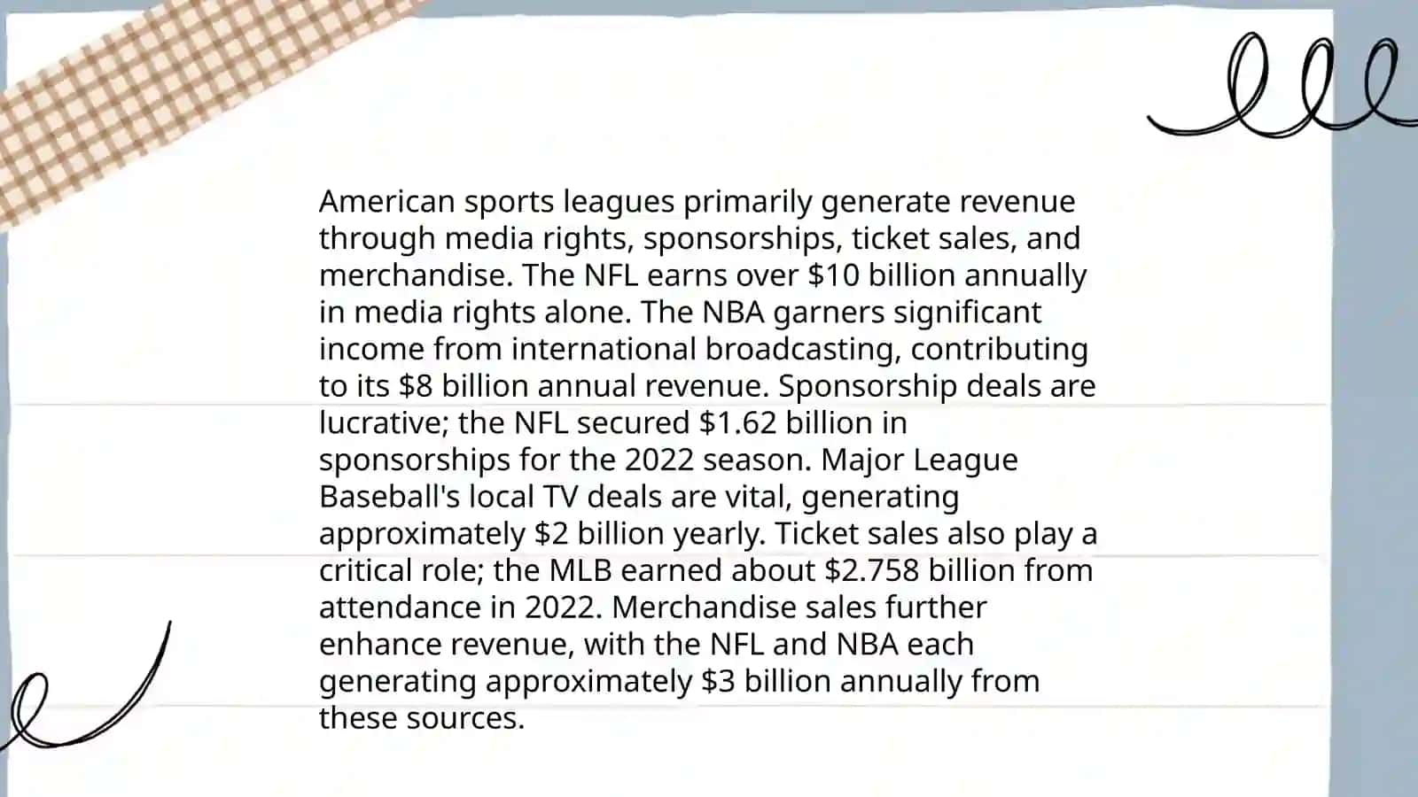The economy and sport of the USA 4