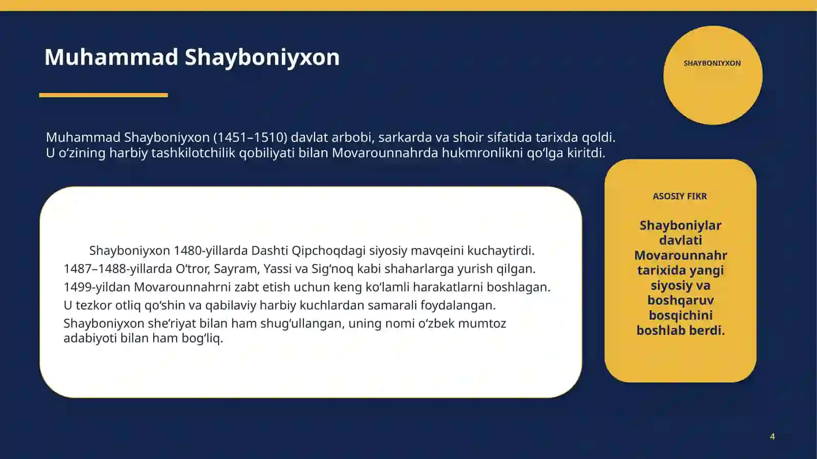 SHAYBONIYLAR 4