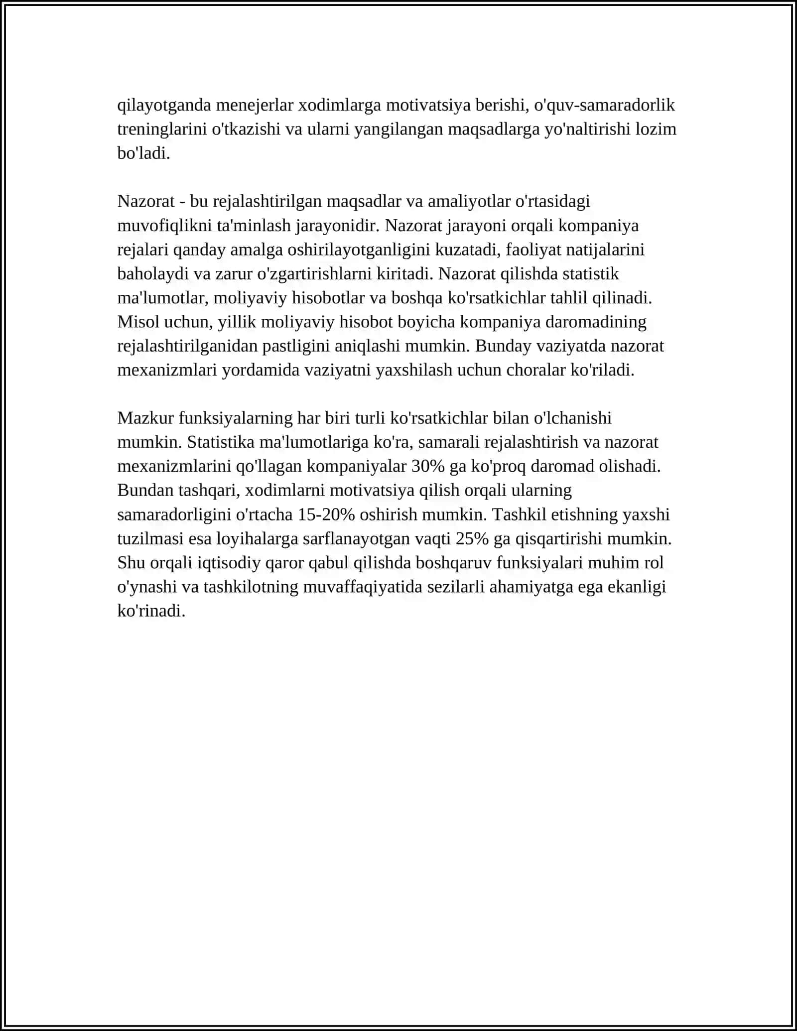 IQTISODIY QAROR QABUL QILISHDA BOSHQARUVNING ROLI 4