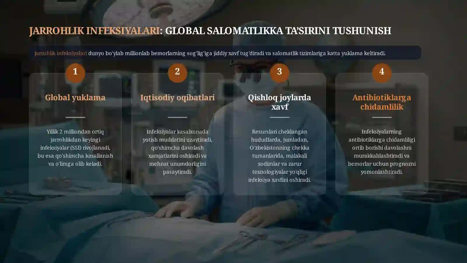 Aseptika va antiseptika.Xirurgik infeksiyalarni oldini olish 4