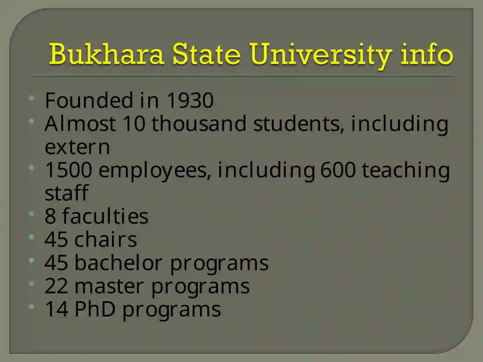 Bukhara state university 4