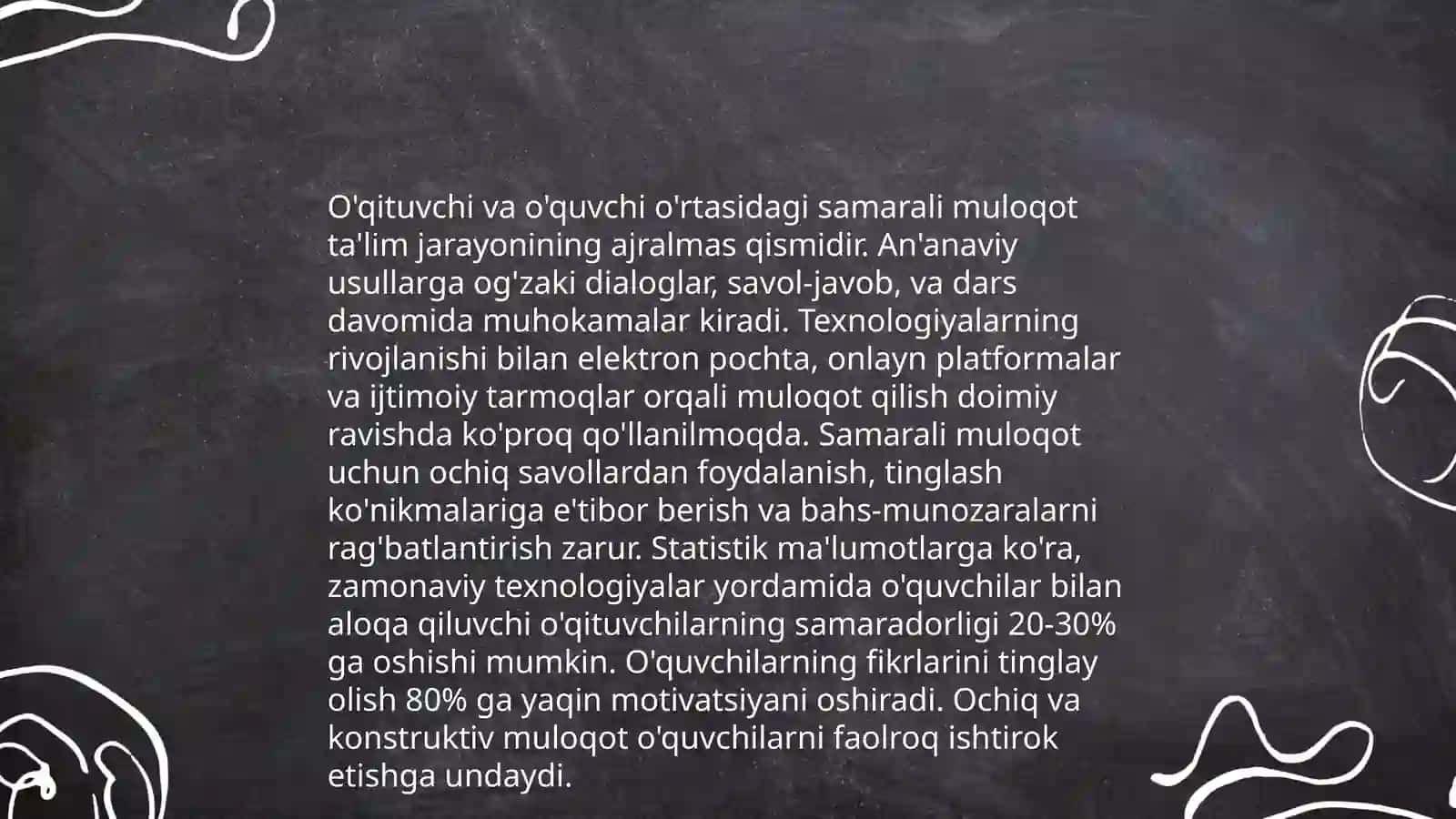 Tarbiyachining o'quvchiga beradigan ma'naviy tarbiyasi 4