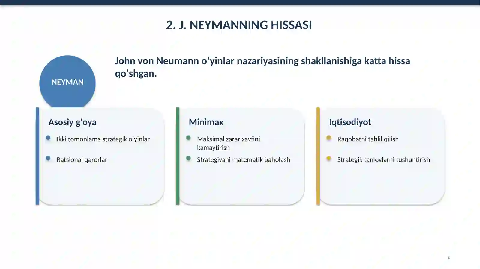 J. NEYMAN VAJ. NASHNAZARIYALARI 4
